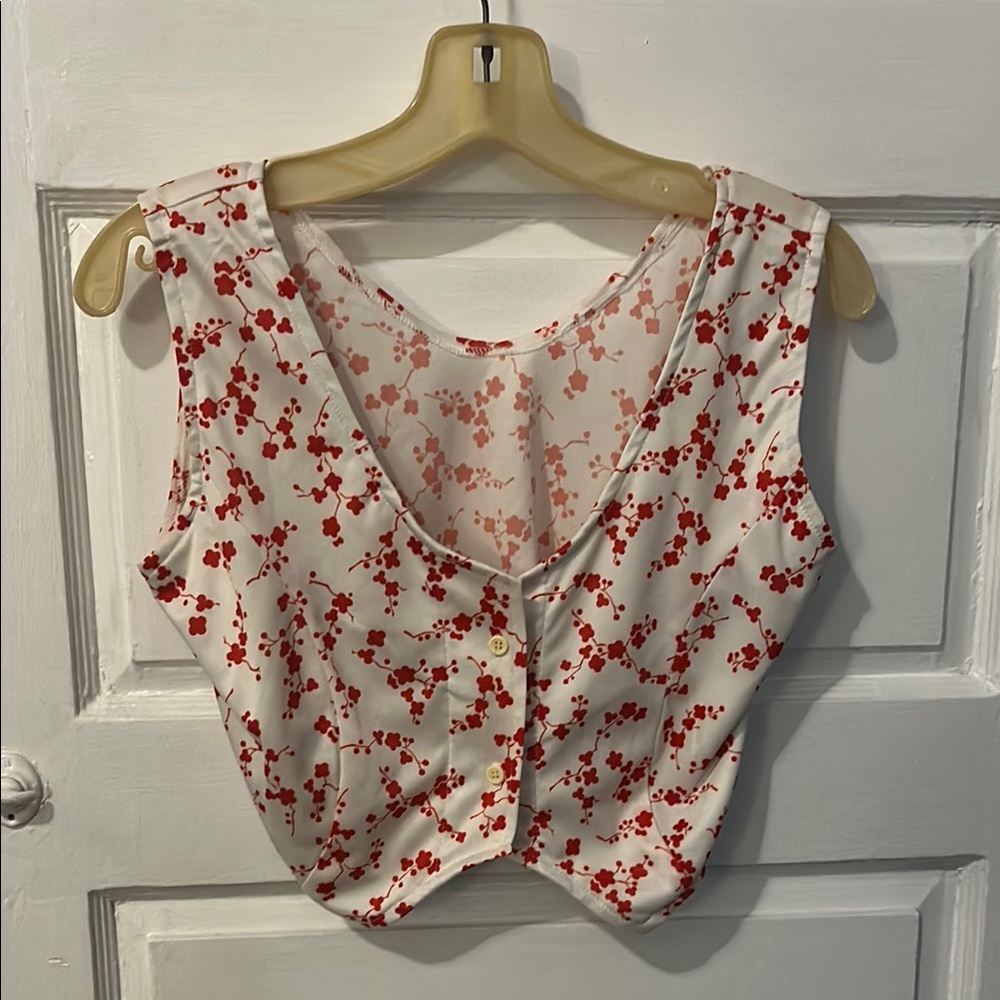 Urban Outtfitters Vest Cropped Top